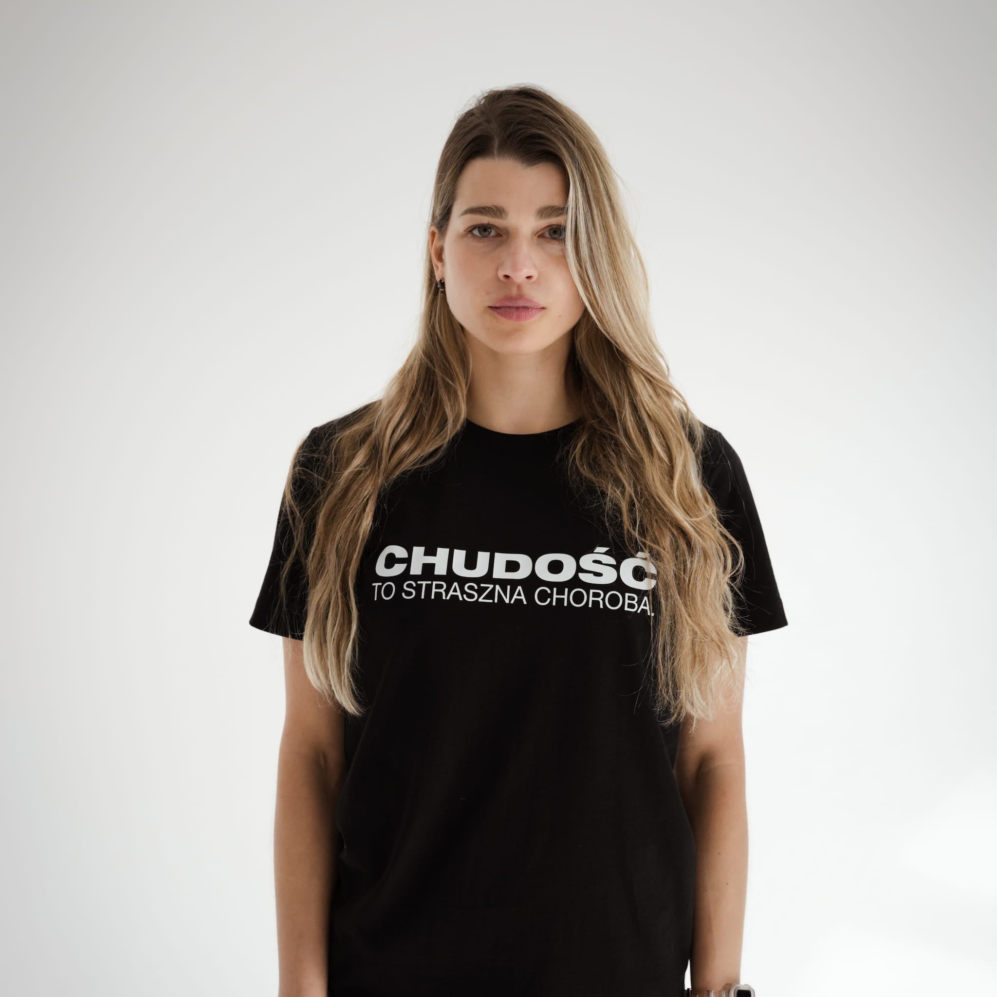 T-shirt Chudość to straszna choroba